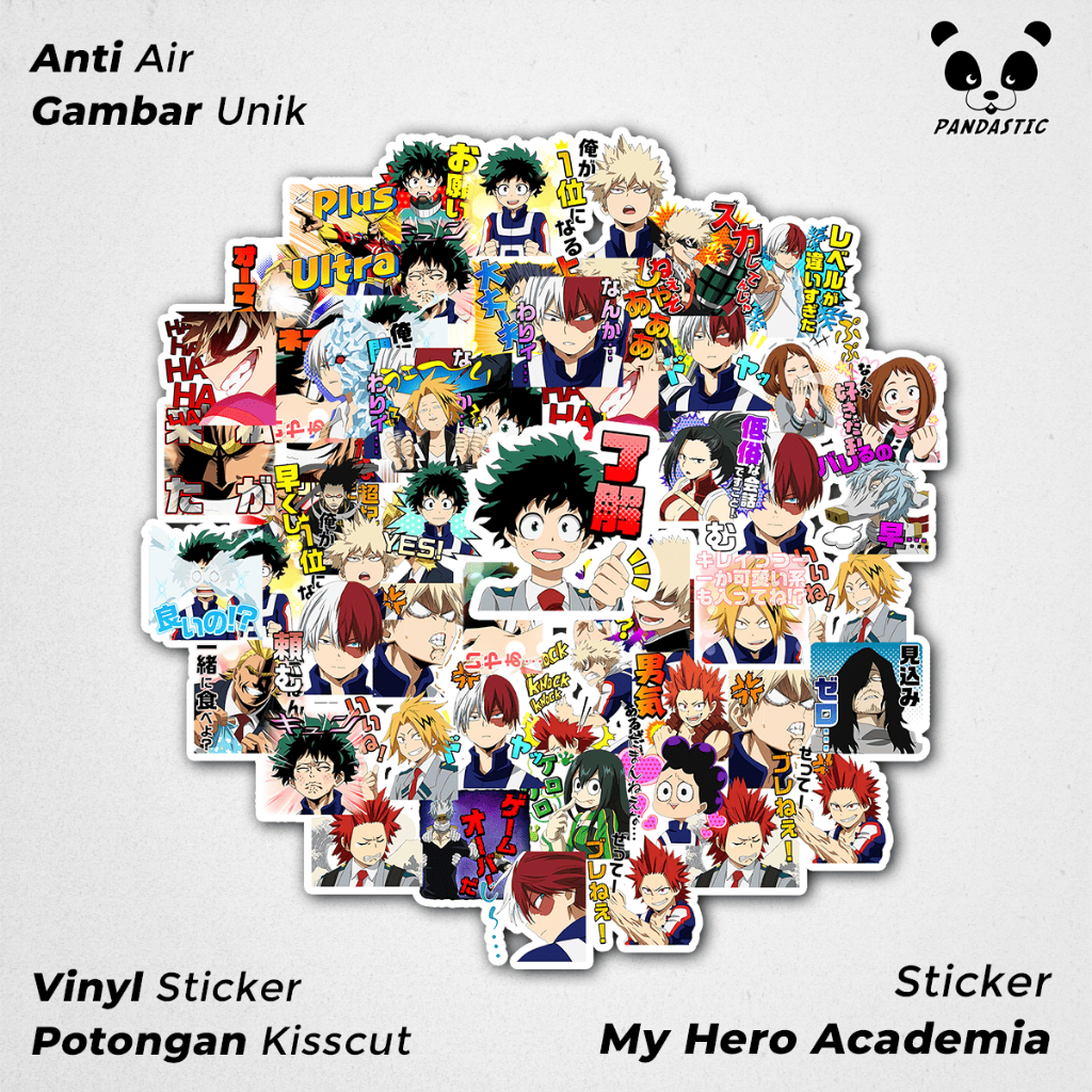

Stiker Tempel My Hero Academia Anime Kartun Film Paper Vinyl Dekorasi Laptop Koper Tumbler Kulkas