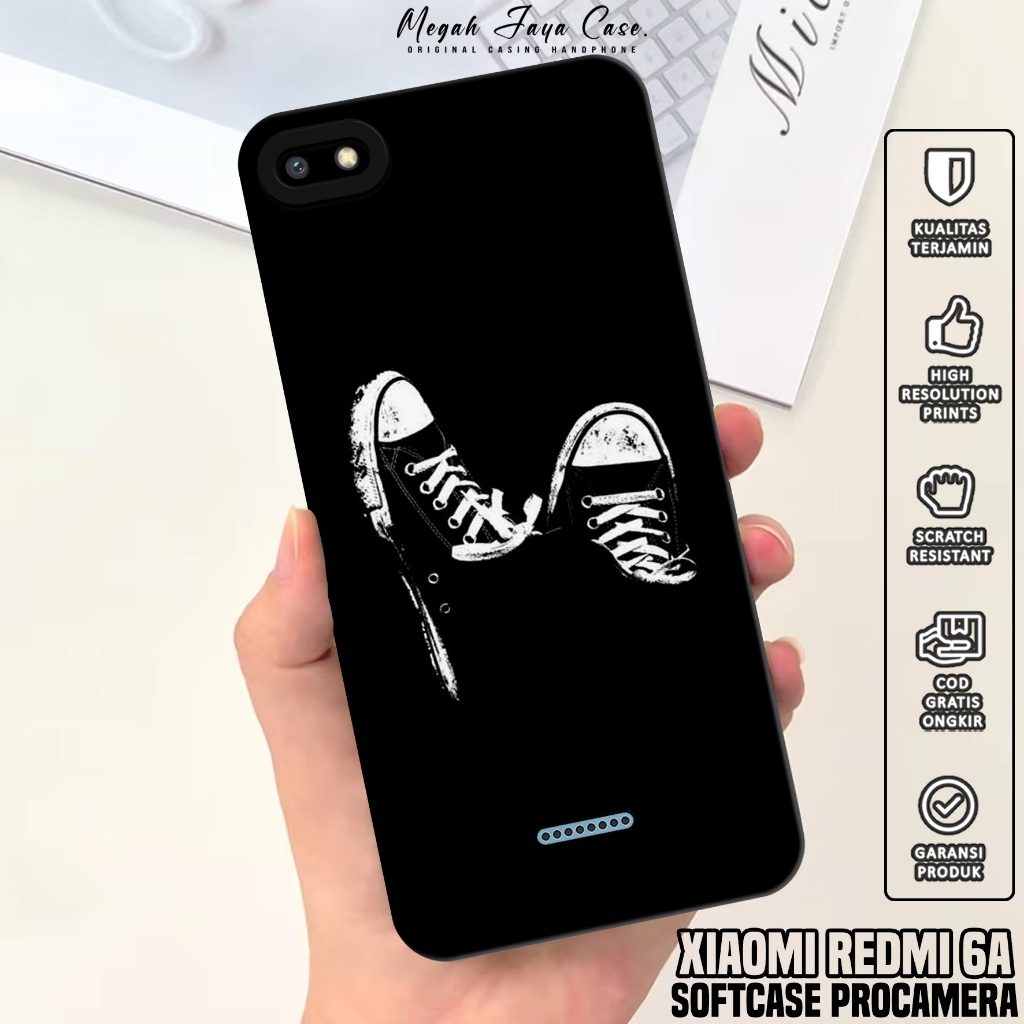 Case Hp Xiaomi Redmi 6A - Softcase Xiaomi Redmi 6A Motif BLCK - Casing Hp Xiaomi Redmi 6A - Silikon 