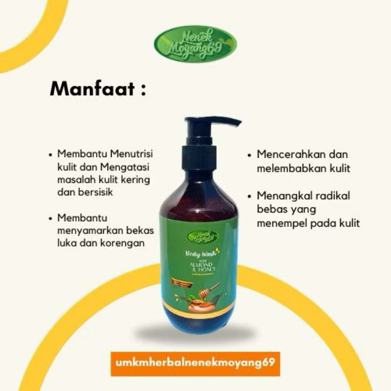 BODY WASH nenek moyang 69/ Sabun mandi /bpom/aman/ COD/GRATIS ONGKIR
