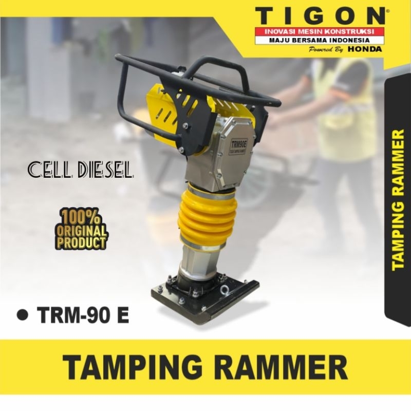 Stamper Tamping Rammer TIGON TRM-90 E + Electromotor