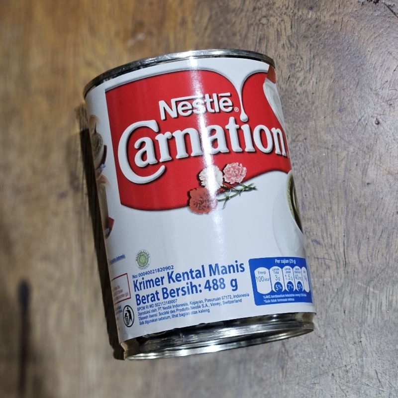 

Susu Krimer Kental Manis Carnation ( mawar ) 488gr