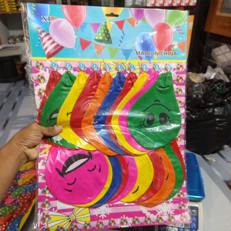 (1 renteng isi 20) balon bulat jumbo
