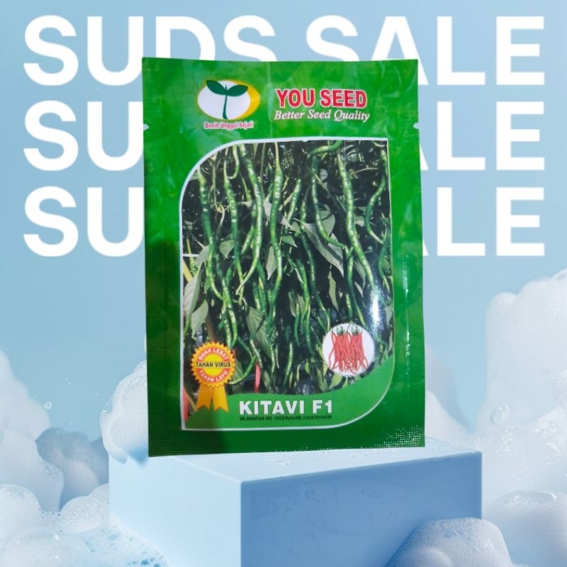 10gr BENIH CABAI KERITING UNGGUL KITAVI F1 - BIBIT CABE MERAH KERITING