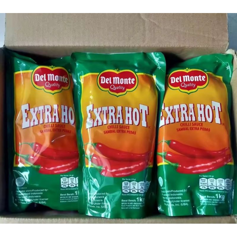 SAUS SAMBAL DELMONTE EXTRA HOT 1KG/ DELMONTE EXTRA HOT 1KG/ BAHAN MAKANAN