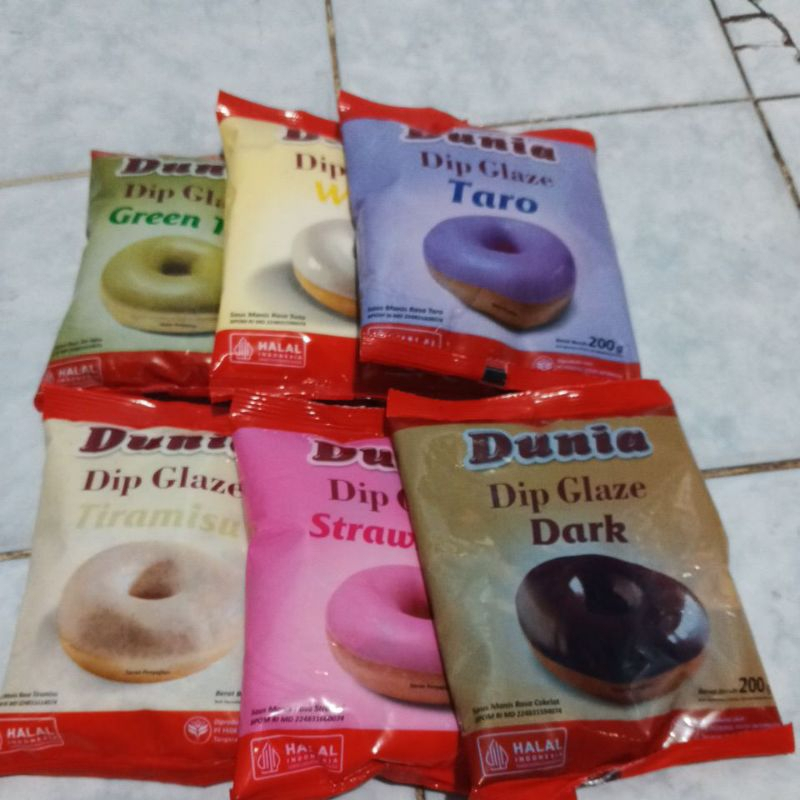 

DUNIA DIPGLAZE 200 GRAM / DUNIA GLAZE REAL PACK 200 GRAM