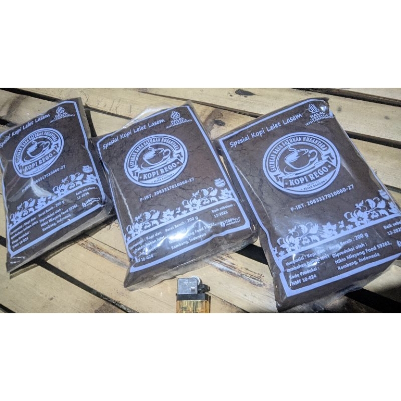 

kopi REGO lelet khas lasem|200g termurahh...!!!