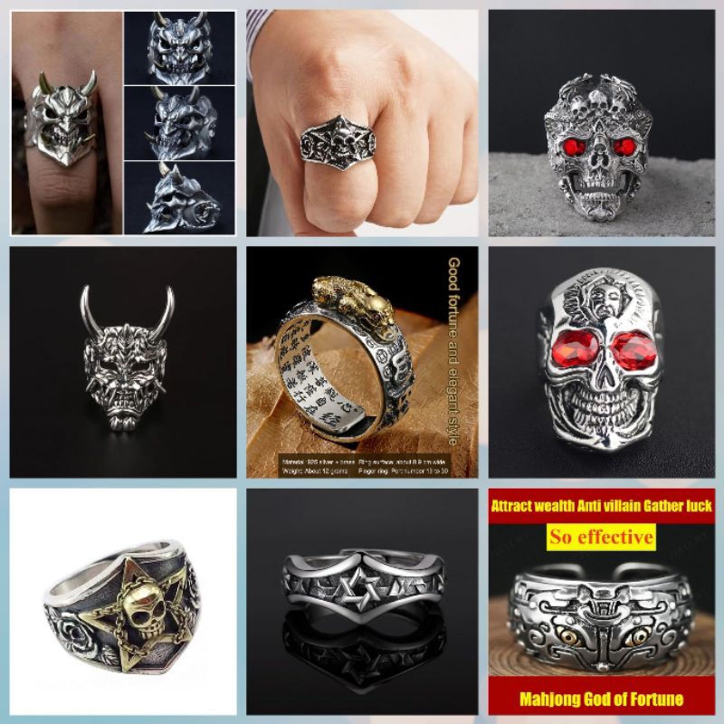 Koleksi Cincin Pria Terbaru Punk Metal Rock