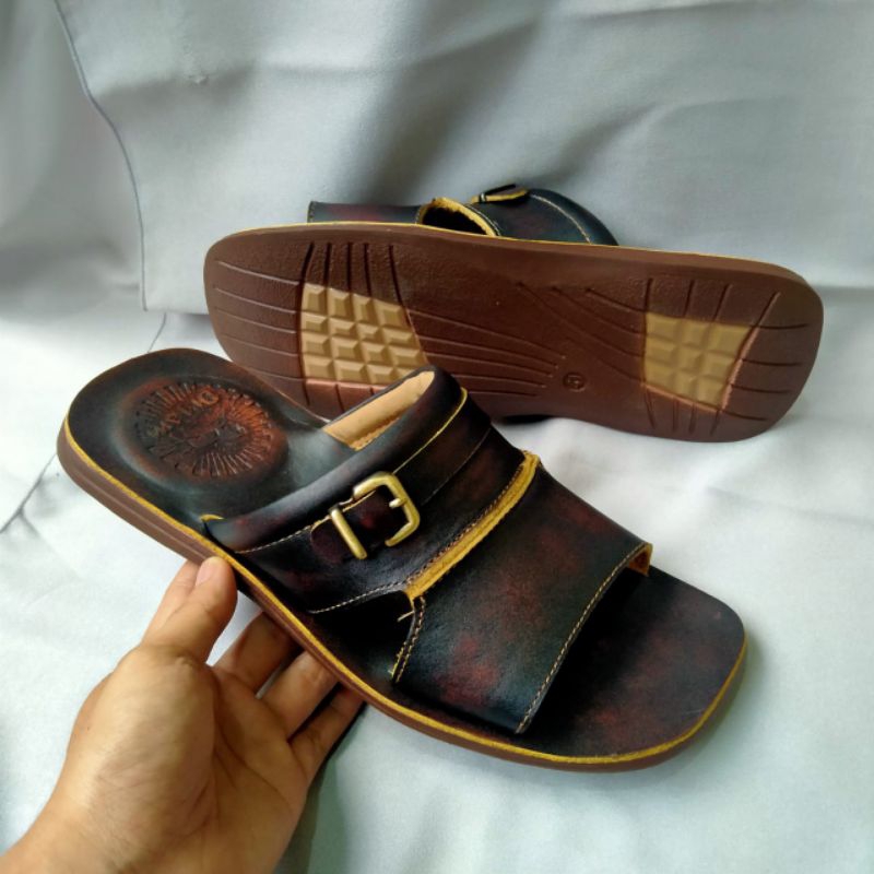 Sandal Kulit Pria Original Sandal Pria Kulit Asli