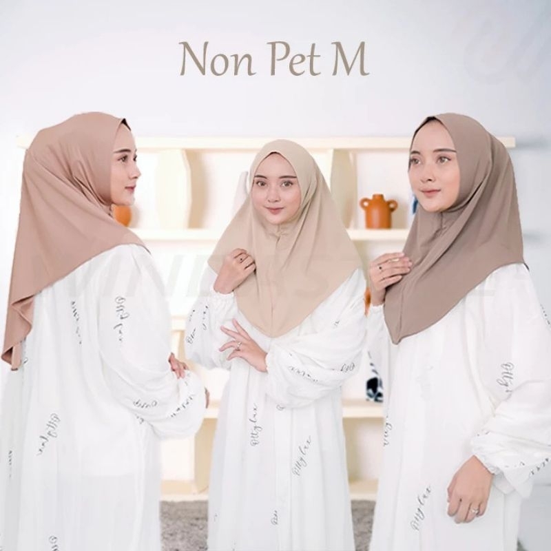hijab bergo non pet jersey size M