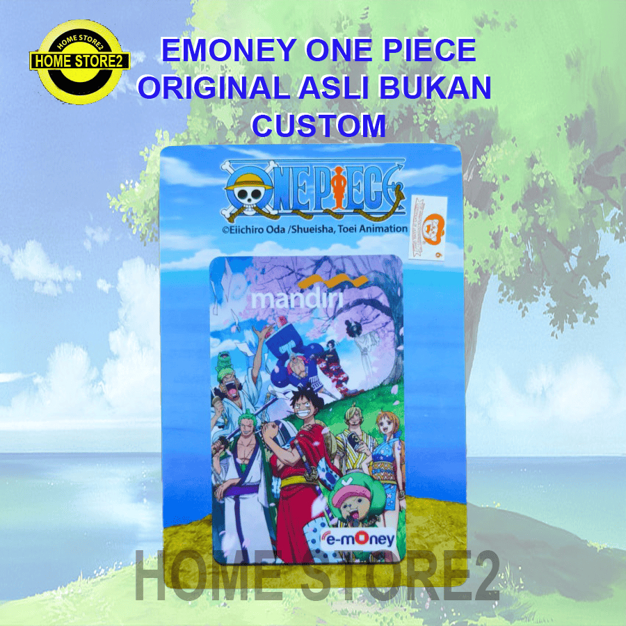 EMONEY CARD ETOLL CARD MANDIRI EDISI ONE PIECE ALL ASLI BUKAN CUSTOM