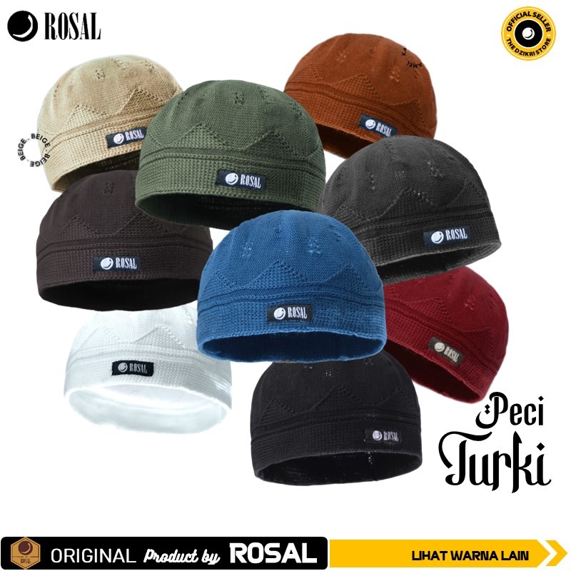 PECI TURKI ROSAL Original Kopiah Songkok Sholat Pria