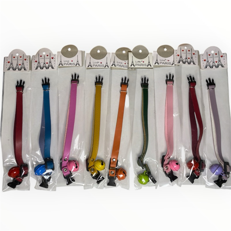 Kalung Kucing Kulit Sintetis Lonceng Besar