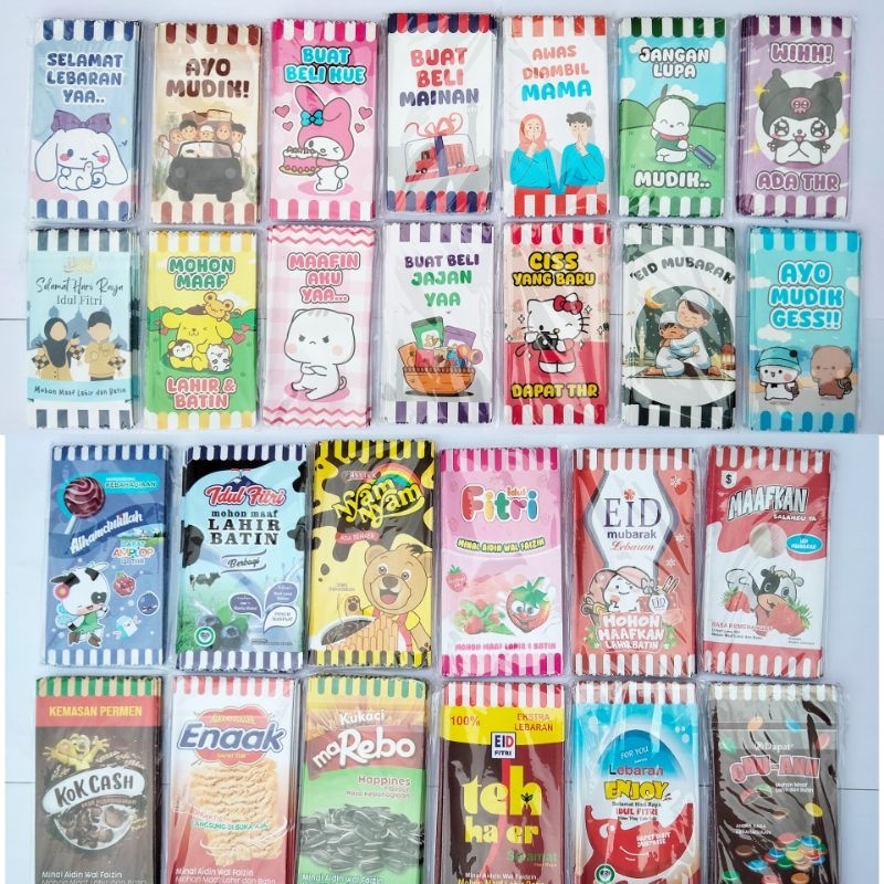 

Angpao Permen Lebaran Unik Amplop Idul Fitri 2025 Lucu Aesthetic Siap Pakai ada Motif Snack dan Kartun