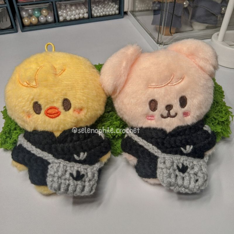 Sport Training Set For 10cm Kpop Doll l Skzoo 10cm Clothes Doll l Crochet KPop Clothes Doll