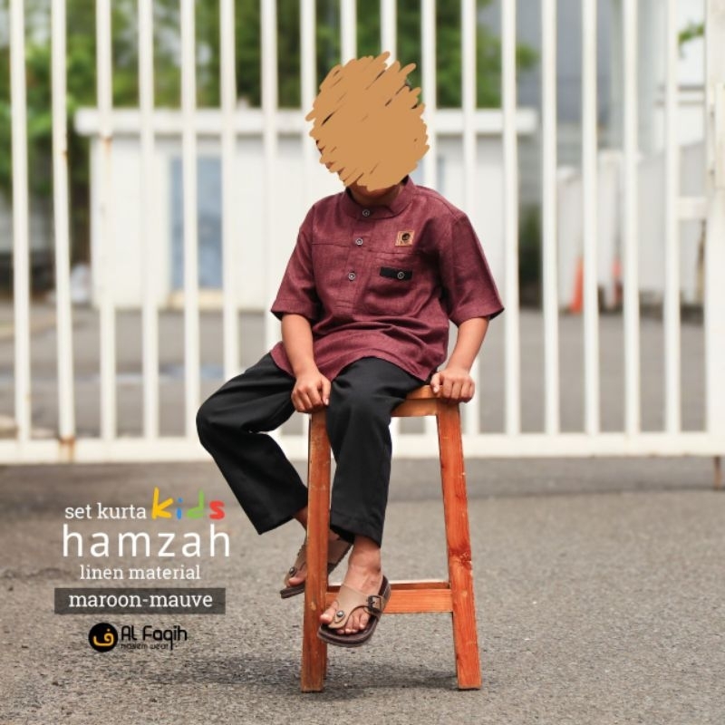 Al Faqih - Kurta Hamzah Kids Lengan Pendek