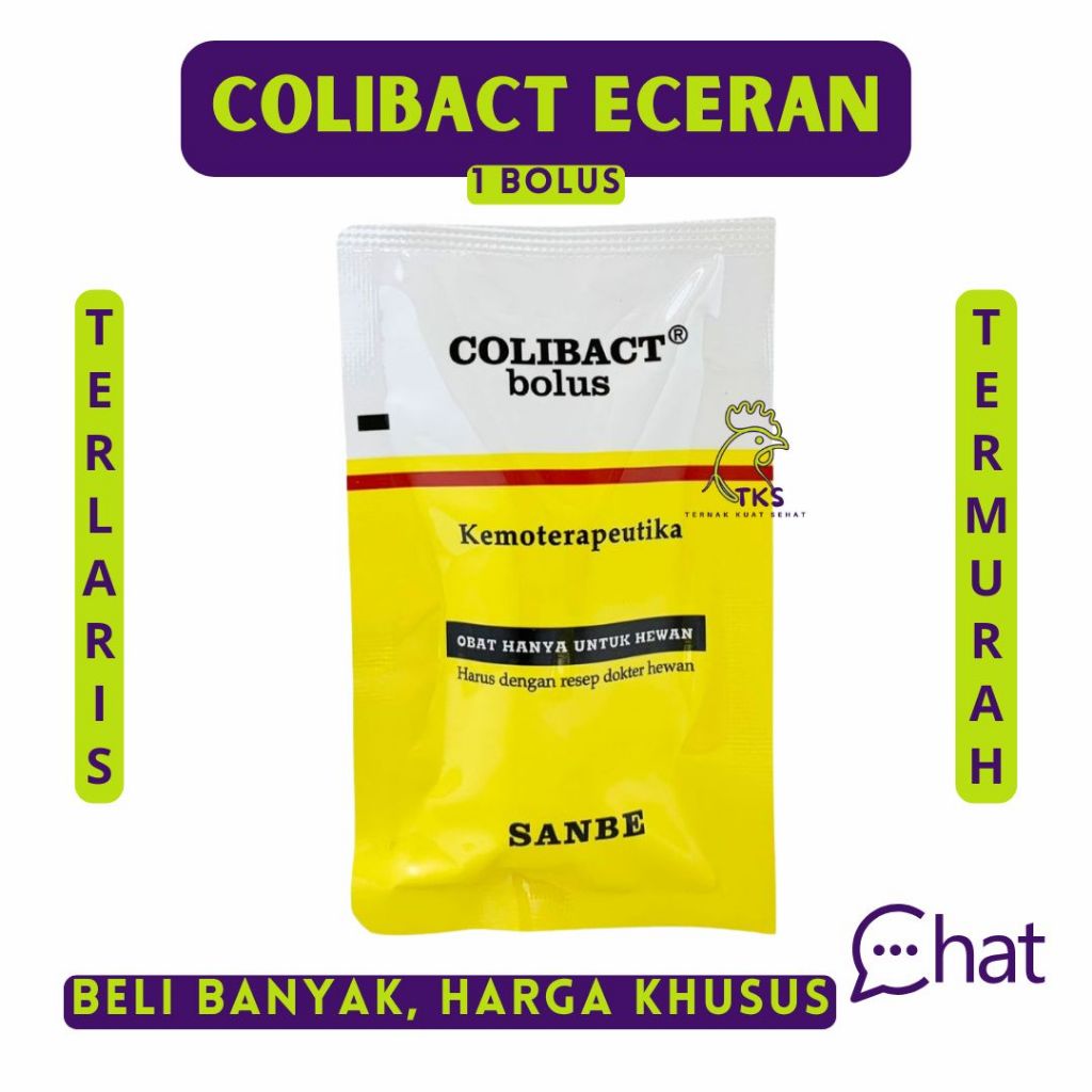 (ECERAN/PER-BOLUS) COLIBACT BOLUS - SANBE Antibiotik Bolus