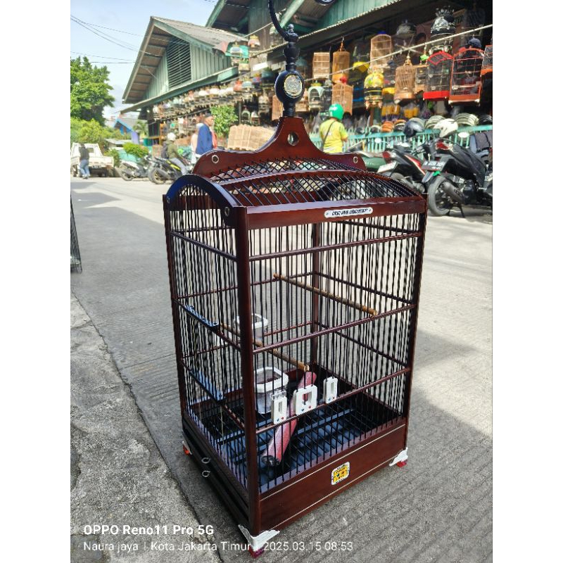 (KARGO)KANDANG SANGKAR KOTAK ORIQ JAYA COKLAT