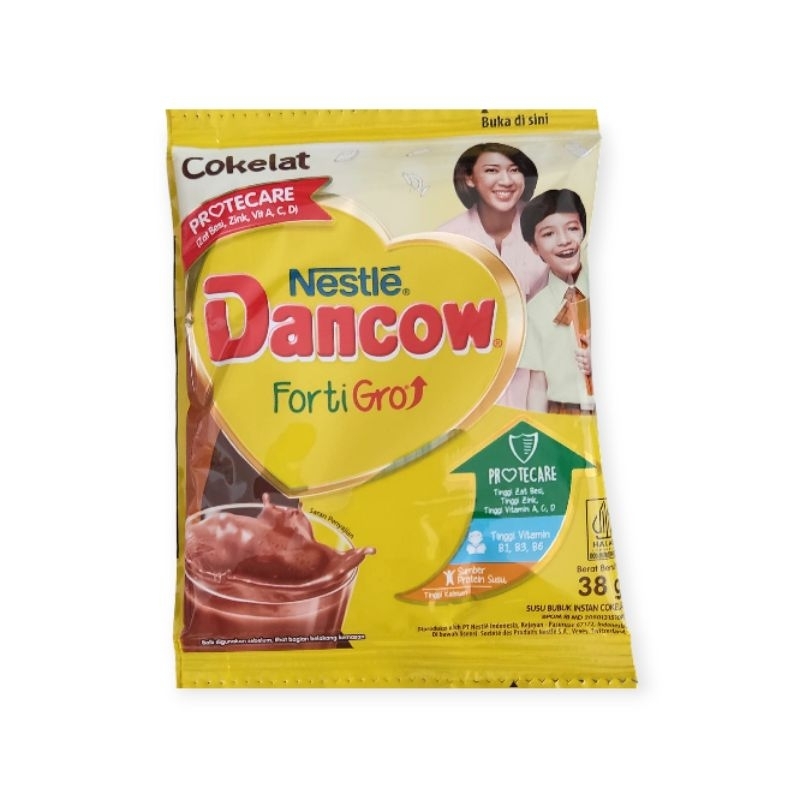 

Susu Dancow Fortigro/Dancow Sachet/Dancow Vanila Coklat/Susu Bubuk 10 x 38 g
