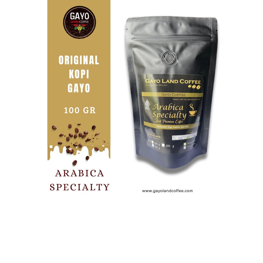 

Kopi arabika Spesialty Aceh Gayo 100 gr