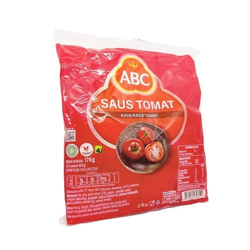 

ABC Saus Tomat Sachet 8 gram isi 22 pcs