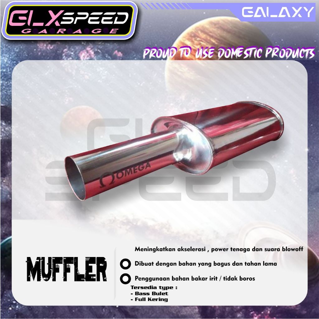 MUFFLER OMEGA TITAN STAINLES