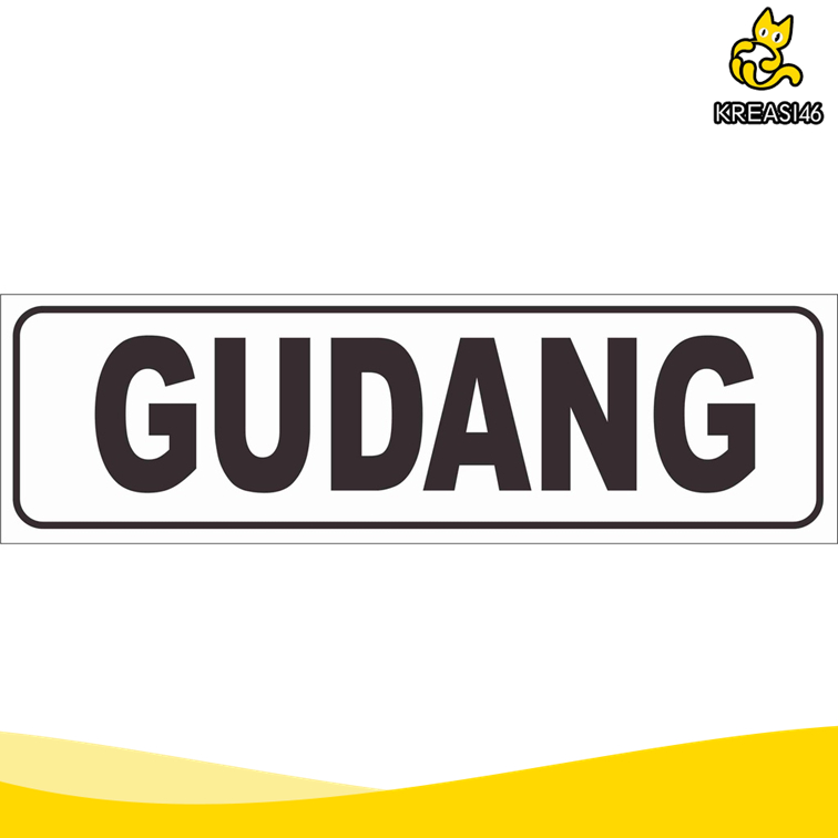 

SIGN AKRILIK GUDANG ACRYLIC SIGNAGE UKURAN 20CM X 5CM