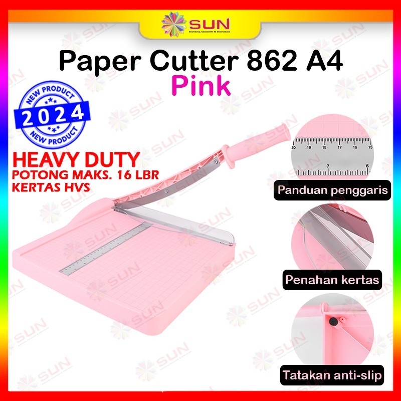 

HJK Paper Cutter A4 / A4+ ( Alat Potong / Mesin Pemotong Kertas HVS, Sticker, Dos, PVC ID Card,