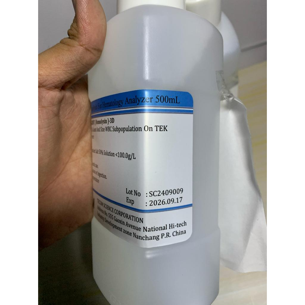 TECOM TEKOM REAGEN LYSE 500ML HEMATOLOGY ANALYZER 3 DIFF