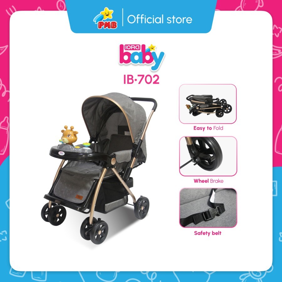 Stroller Anak Kereta Dorong Bayi IORA Baby Stroller IORA IB701, IB702 PMB Toys