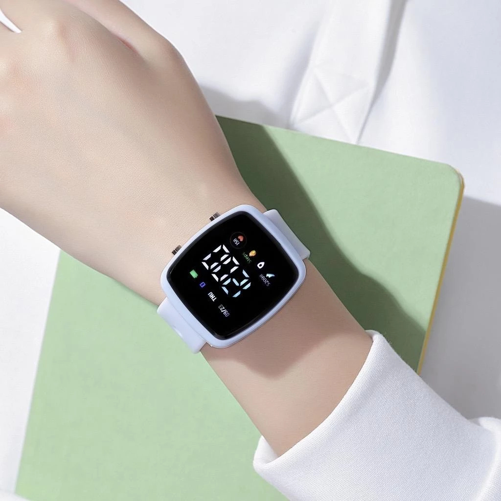 jam tangan anak digital cewek cowok kotak keren terbaru sd remaja 7 10 12 tahun