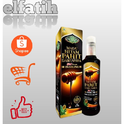 

Madu Hitam Pahit Insulin Plus Habbatussauda Sambiloto Darusyifa