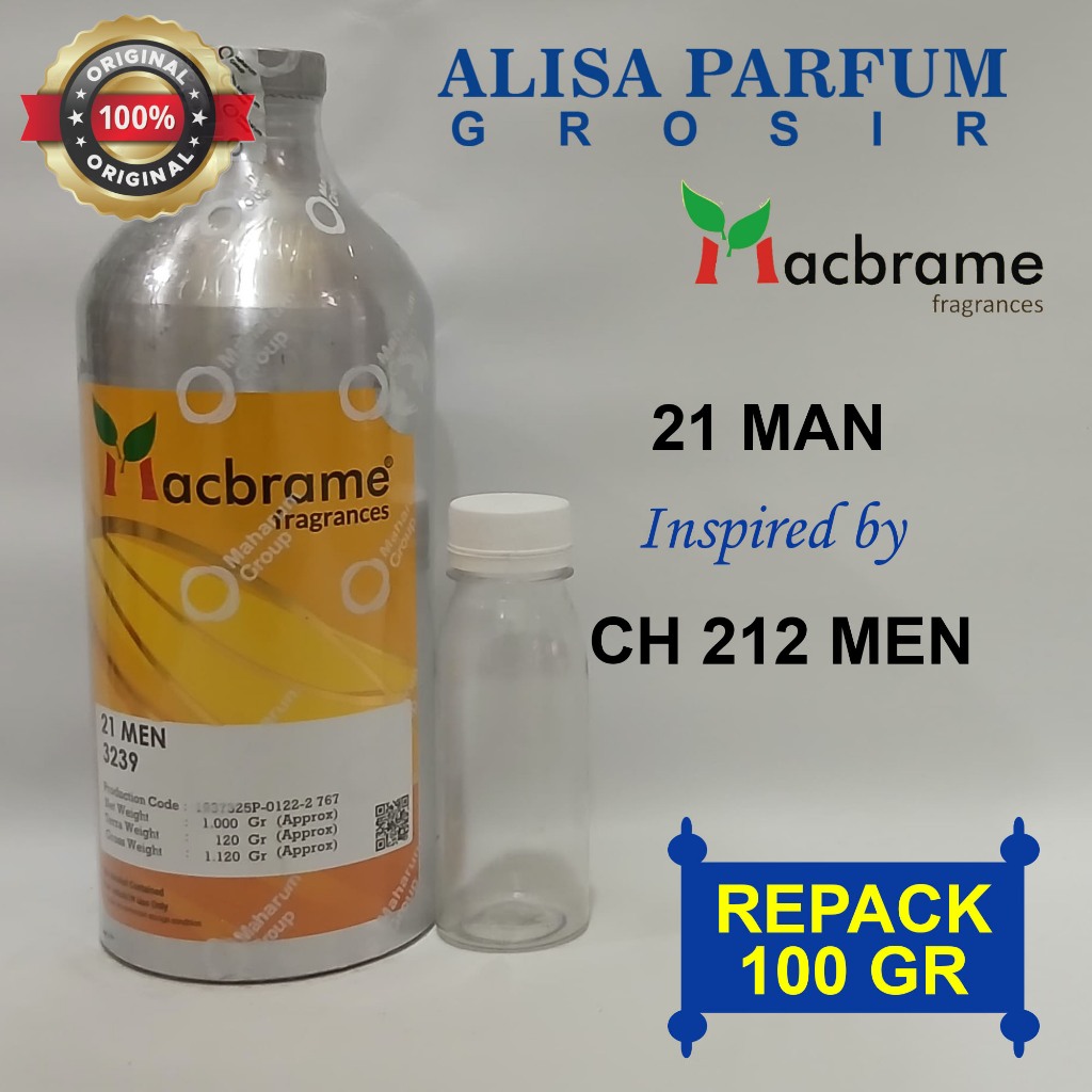 100 gram BIBIT 21 MEN MACBRAME SEARAH 212 MEN
