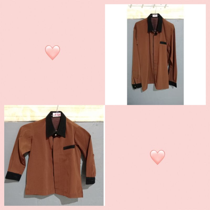 Preloved Kemeja panjang tempahan couple ayah anak