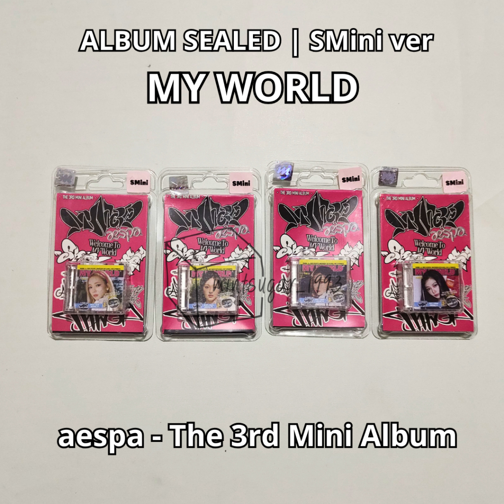 [ READY STOCK SEALED NEW ] AESPA - The 3rd Mini Album [ MY WORLD ] ( SMini Ver. ) ( Smart Album ) ka