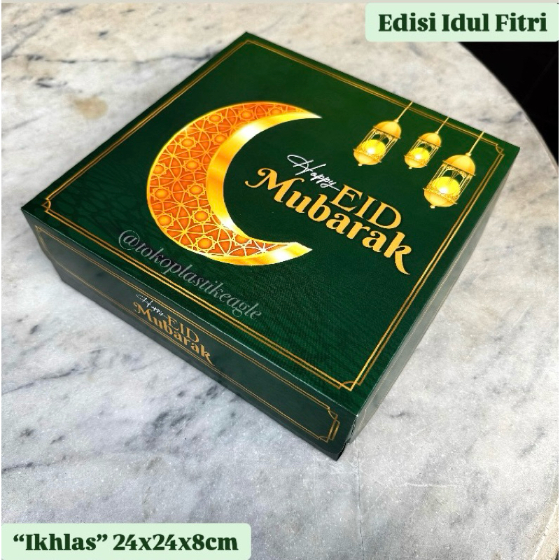 

[EDISI IDUL FITRI] Dus Lebaran “IKHLAS” uk 24x24x8cm