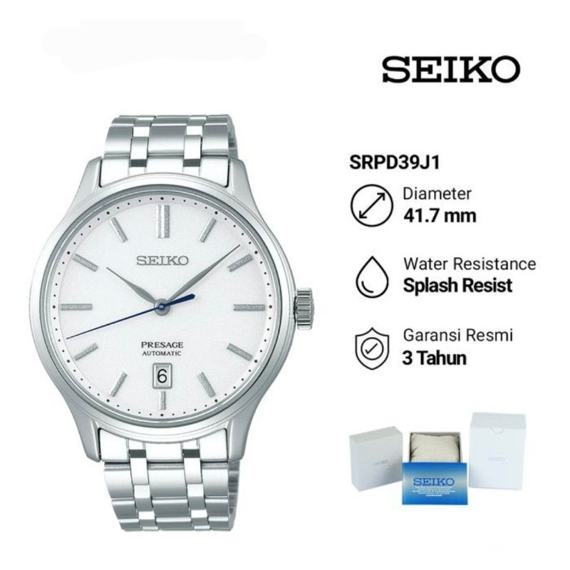 Seiko Presage SRPD39J1 Automatic Jam Tangan Pria Original