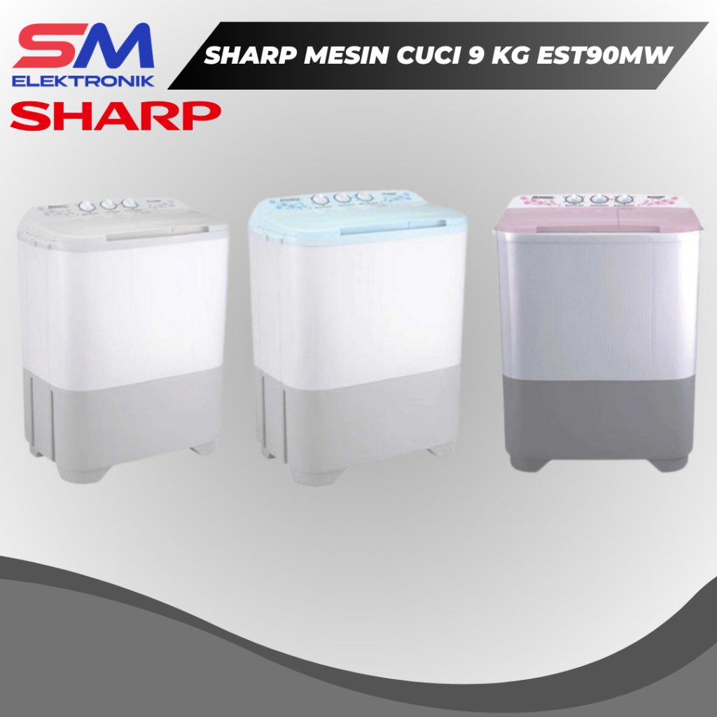 Sharp Mesin Cuci 9 kg EST90MW