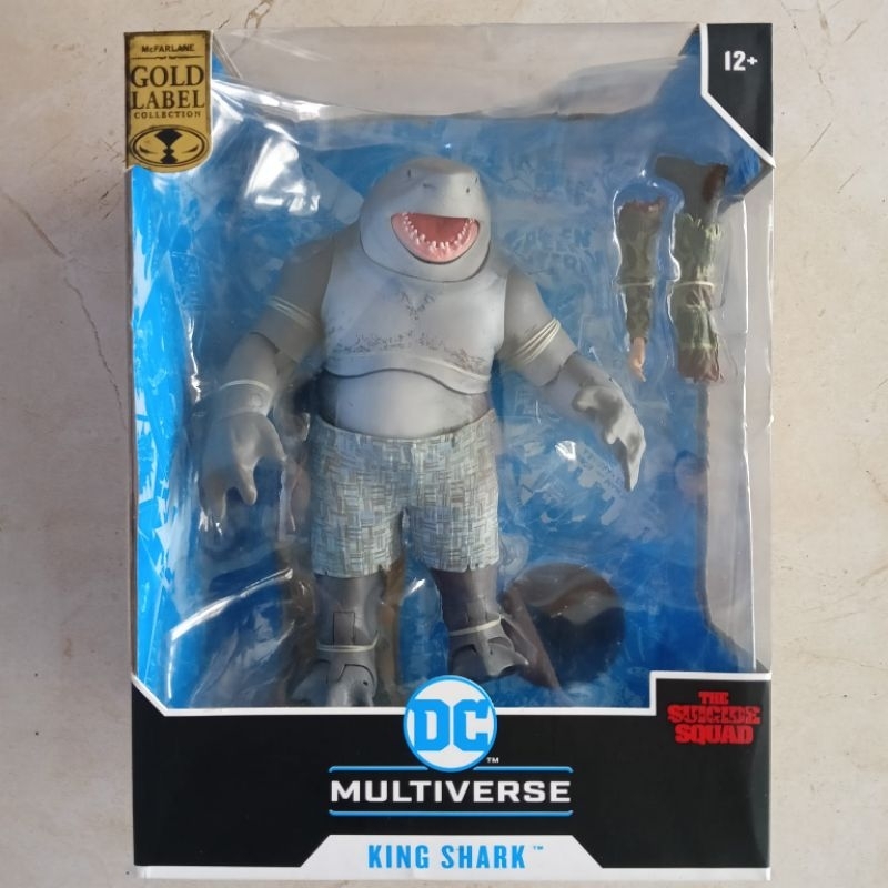 Mcfarlane dc king shark gold label suicide squad misb ori original