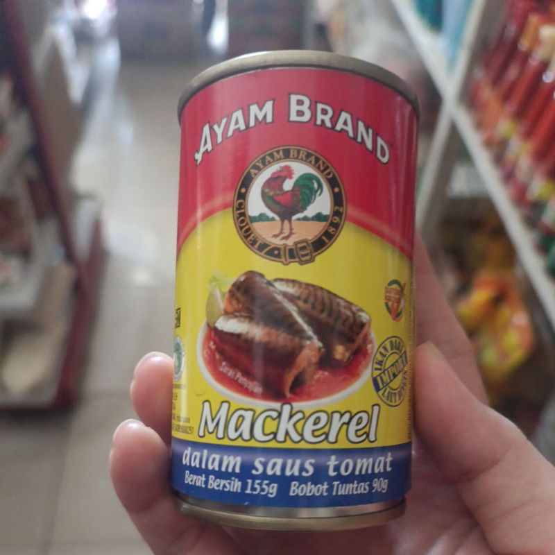 

Sarden Kaleng Ayam Brand Makarel Saus Tomat 155gr 230gr 425gr