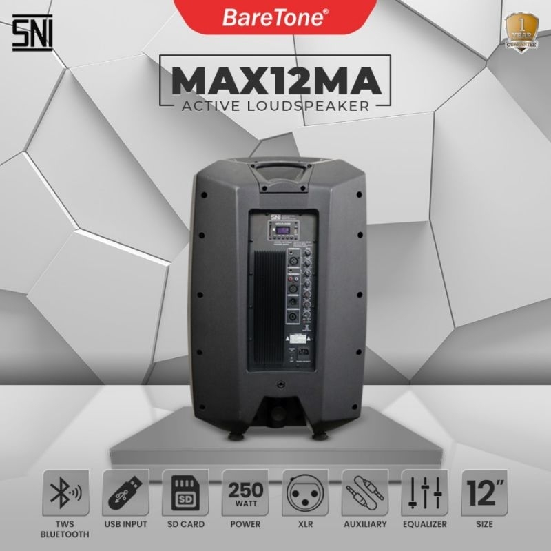 Speaker Aktif Baretone MAX12MA 12inch Baretone MAX12MA Per 1 buah
