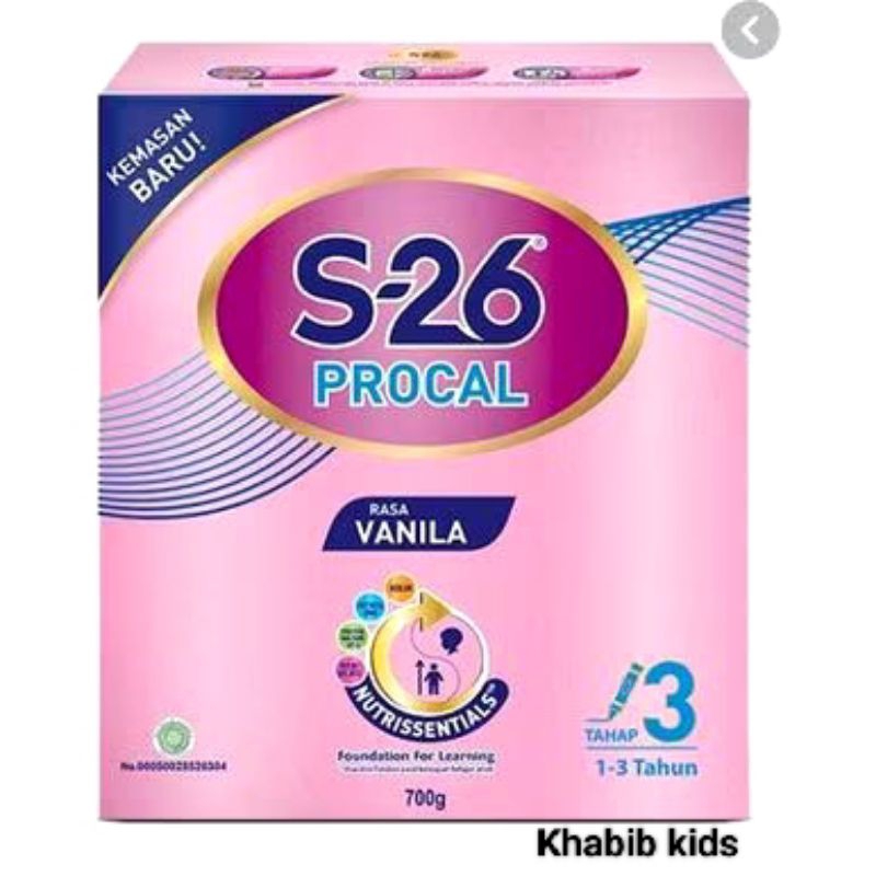 

S26 procal tahap 3 vanila susu pertumbuhan anak usia 1-3 tahun 700 gram