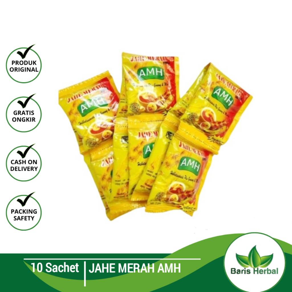 

AMH Jahe Merah Super Amanah PER RENCENG 10 pcs ORIGINAL | Jahe merah Ratu Lebah