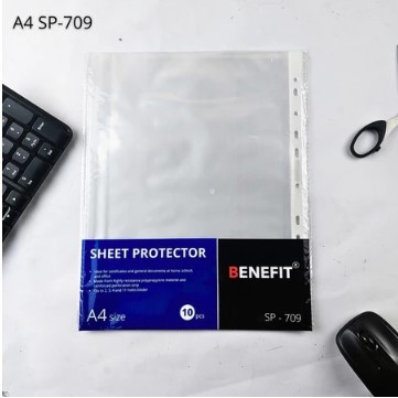 

TBMO Sheet Protector Benefit / PP Pocket File Transparan A4 SP-709 isi 10pcs