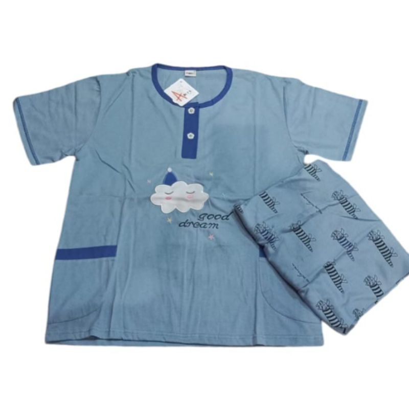 AMRO - BABYDOLL AMRO PENDEK 3/4 MOTIF - BABYDOLL CELANA 3/4 MOTIF - BABYDOLL AMRO KATUN PREMIUM - PI