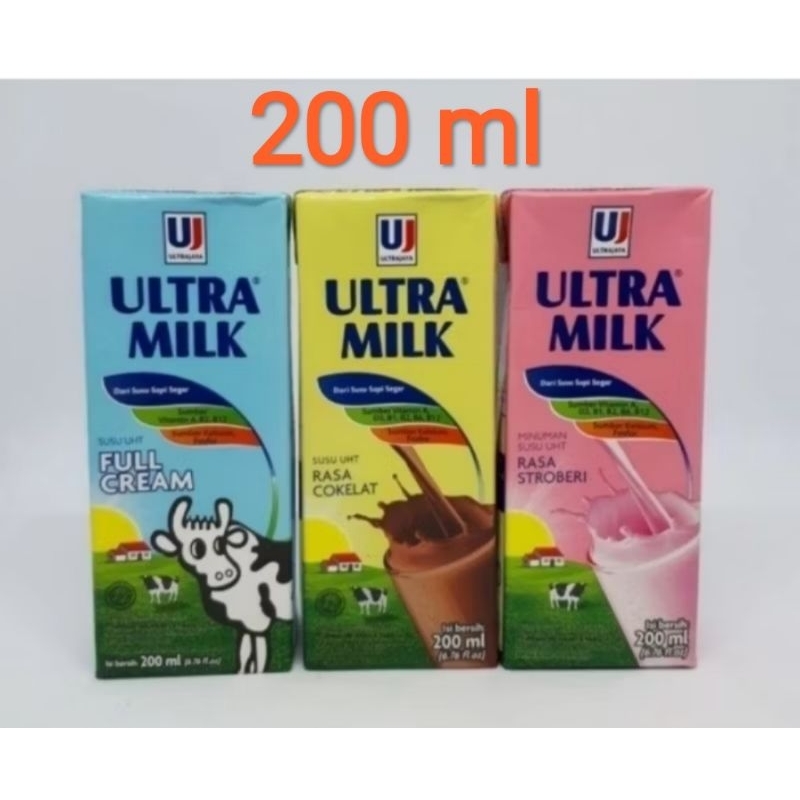 

Susu UHT Ultra 200 ML Susu Karton 24 pc