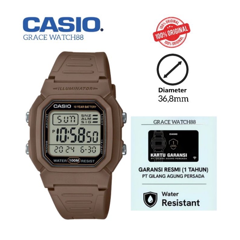 Jam tangan Casio original w-800h-5avdf / jam tangan Casio digital w-800h-5