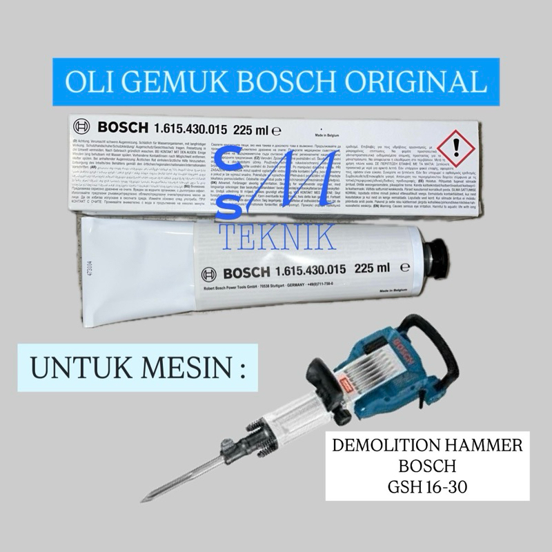GREASE PELUMAS GSH 16-30 GEMUK UNTUK JACK HAMMER BOSCH GSH 16-30 (ORIGINAL BOSCH)