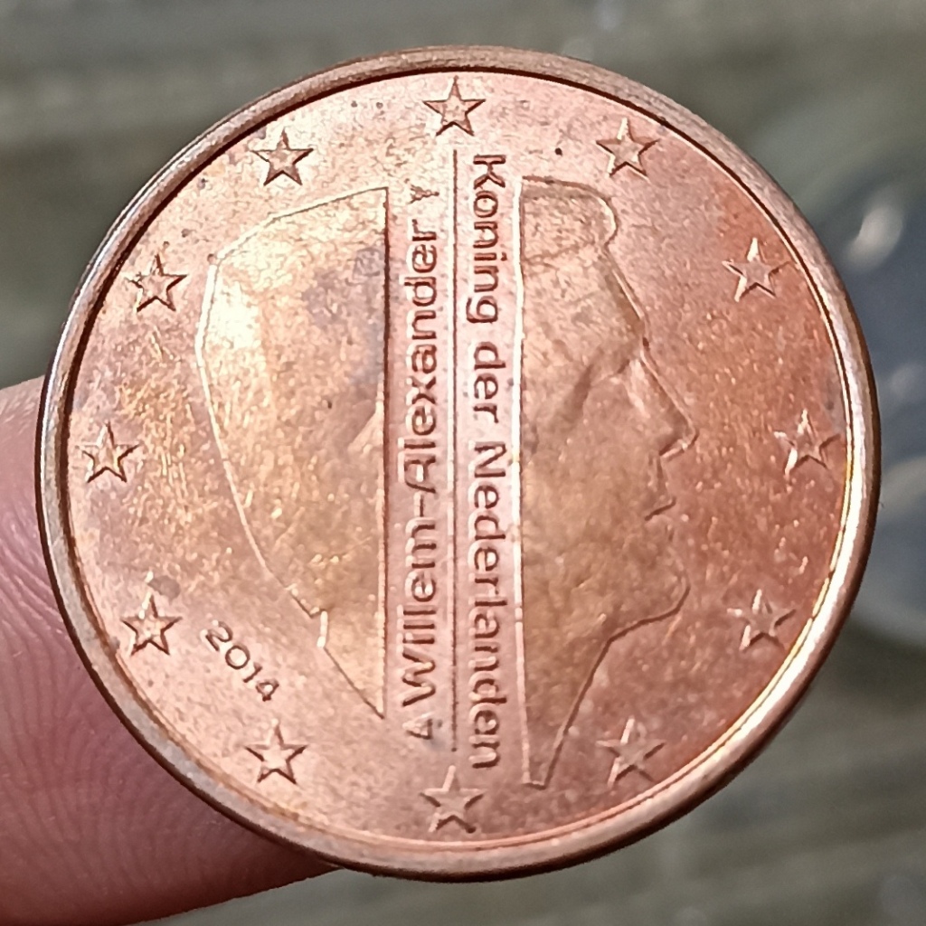 Koin Kuno Belanda / Netherlands 5 Euro Cents - Willem-Alexander