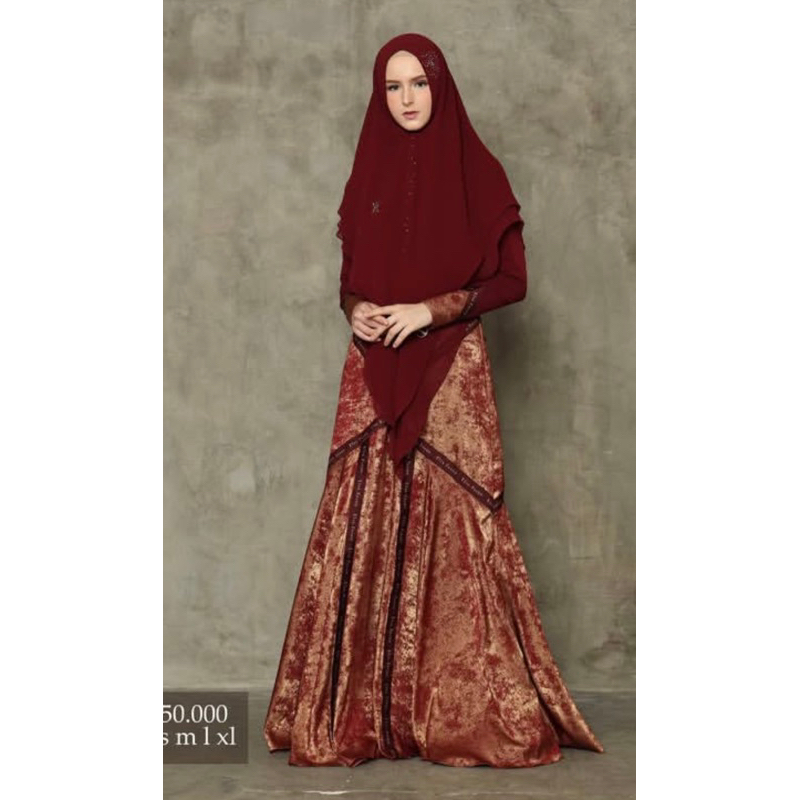 LVA SYARI PREMIUM -ADEGA SYARI BY LVA SYARI /GAMIS SET KHIMAR MEWAH ELEGANT KEKINIAN/ (PRODUCT ORIGI