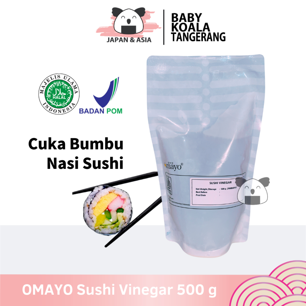 

SUSHI VINEGAR Cuka Nasi Sushi 500 g Halal │ Bumbu Seasoning Sushi.